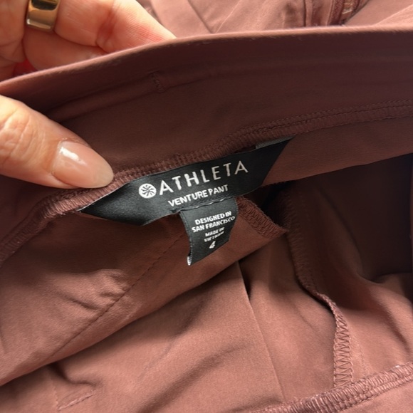 Athleta Venture Pants Joggers in Hearth Rose Size 4 - Picture 9 of 11